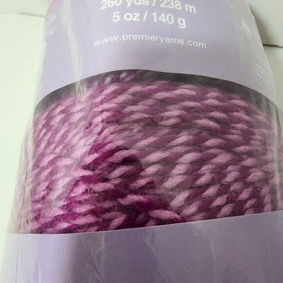 Candy Shop Yarn Very Berry Pink 6 Skeins 1560yds Total 1057-24 - Picture 3 of 7